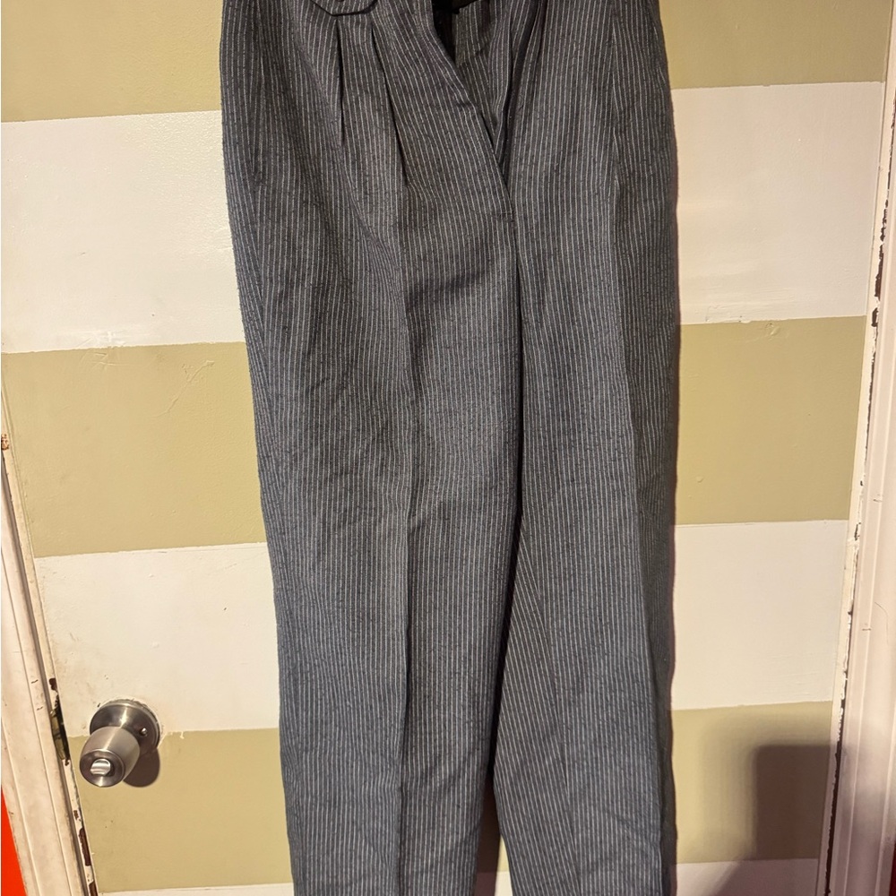 Gray Pinstripe blazer bottoms